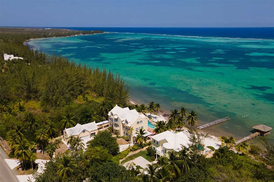 Starfish, beach front land overlooking the serene waters of Frank Sound, Grand Cayman. 